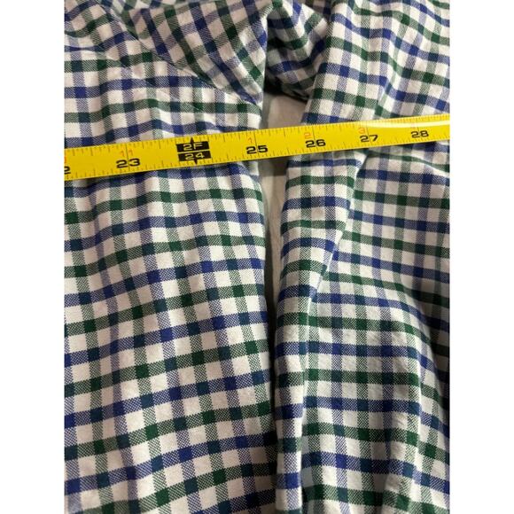 Ralph Lauren Button Down Shirt Green Blue Flesh Pony Men's Size L - Picture 9 of 9